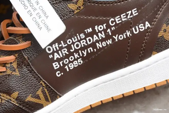 Cheap Kickmax AQ0818-158 x OW Air Jordan AJ1 Off-Louis 1 0414